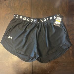 Black Under Armour Women's Play Up 3.0 Shorts, Size Medium